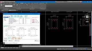 AutoCad Calculate Concrete and Reinforcement Beam fast within a minute by CCON