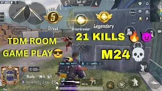 🔥 21 KILLS! M24 Sniper Rampage in BGMI! Ultimate Room Battle with Friends 💯