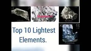 Top 10 lightest elements.