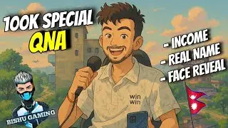 100K SPECIAL QNA VIDEO| BISHU GAMING YOUTUBE MONTHLY INCOME, REAL NAME, FACE REVEAL,GIRLFRIEND