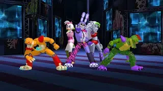 【MMDxFNAF SBxProject Sekai】Glamrock Bonnie Rig Test - Ready Steady