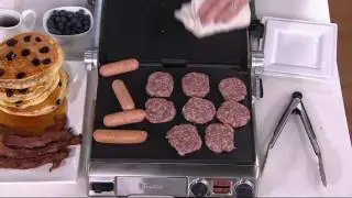 Breville Stainless Steel 1800W Smart Grill with 2 Extra Plates on QVC