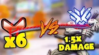 1 Top 500 GENJI GOD vs 6 BRONZE, But Genji Has 150% DMG! [CRAZIEST GAME] - Overwatch