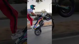@huugras2554 ⚡ #supermot #supermoto #moto #bikelife #wheeling #ktm #450cc