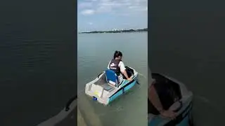 The boat is so fun#rushwave  #Surfing #kartboat #rushwaveboat