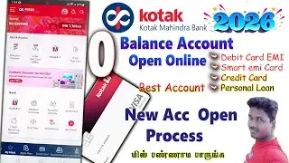 Kotak Bank 811 Digital Zero Balance Account Open Online Tamil 2026@Tech and Technics