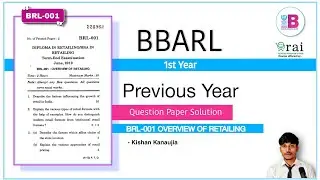 BRL-001 Last year question paper