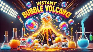 Instant Bubble Volcano! DIY Bubble Liquid