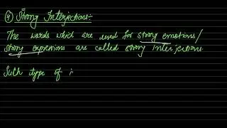 Types of Interjection Mild & Strong Interjections |English Dictionary|Vocabulary|Model Verbs|Explain