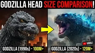 GODZILLA Head Size Comparison | How Big is GODZILLA&rsquo;s Head Really?