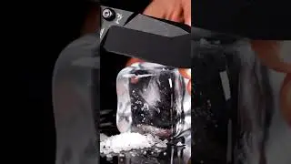 ice cutting with knife #relaxingvideo #aivideoshort #satisfying #knifecutting
