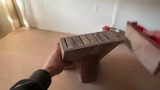 Restoring a Solid Knife Block (Sanding, Cleaning & Oiling)