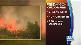 Caldor Fire Growth Slows