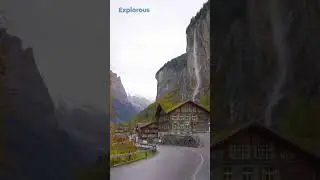Staubbach waterfall in Lauterbrunnen