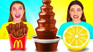 Chocolate Fountain Fondue Challenge | Fantastic Food Hacks by TeenTeam Challenge