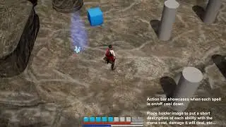 Spellstealer - WIP 5 - Action Bar, Spell Description place holder & New enemy + spell steal
