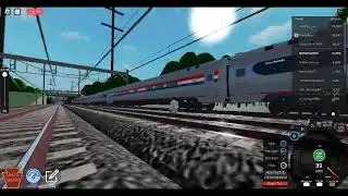 (Roblox) Northeast Corridor Train Simulator Amtrak E60 Pll New York to Trenton Part 5 (Disconnected)