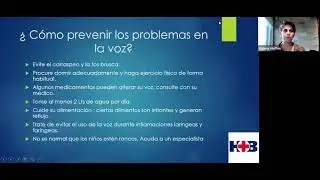 Charla abierta: ¿Cómo cuidar nuestra voz?