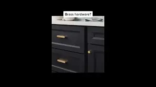 Are you a fan of Brass Hardware on cabinets?