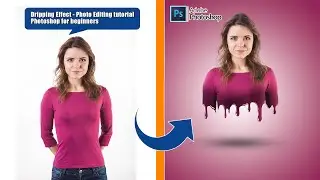Dripping Effect - Photo Editing tutorial - Photoshop for beginners @GraphicProDesign