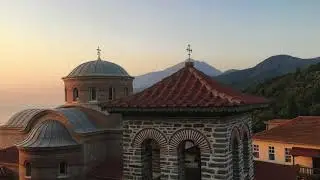 Św. Góra Athos. Fragmenty nocnej Boskiej Liturgii. Śpiewa Marcin Abijski