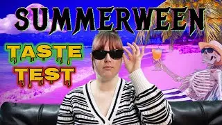 Summerween TASTE TEST 🍹🎃 Apple Cider Taste Test #summerween #applecider #tastetest
