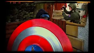 BB GUN VS &pound;150 CAPTAIN AMERICA SHEILD!