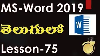 citations and bibliography in msword document in telugu- MS office 2019 - Lesson 75