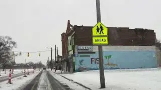 A RIDE DOWN  LINWOOD AVE. IN #DETROIT #DRIVINGTOUR #MICHIGAN #POVDRIVING