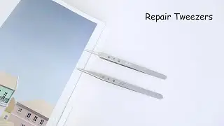 Precision Repair Tweezers Long Pointed Stainless Steel