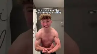 Realistic transformation at 14yo #fitness #gym #aesthetic #transformation #bodybuilding