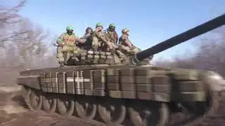 Training in the coordination of Ukrainian tanks and infantry during the upcoming offensive 02/02/23
