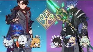 Spiral Abyss 6.3 Floor 12 9 Stars | C1R1 Wriothesley Freeze and C0R0 Flins/Columbina Lunar-Charged