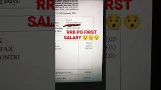 RRB PO 1ST SALARY 😯😯ITNAAA JYAADAAAA😍😍