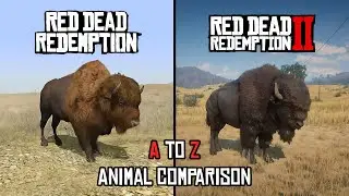 RDR vs RDR2 All Animals Comparison | Wildlife Evolution