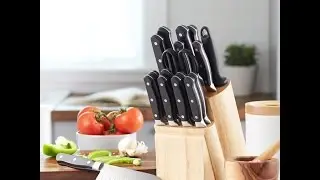 Review:  AmazonBasics Premium 18-Piece Knife Block Set