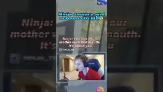 #ninja #swearwords Ninja screams at kids😰😰 #mad #scream #kids #shorts