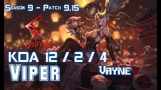 GRF Viper VAYNE vs DRAVEN ADC - Patch 9.15 KR Ranked