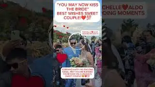 CONGRATS! MICHELLE GUMABAO AT ALDO SWEET COUPLE ON WEDDING DAY. #michelegumabao #wedding #shorts