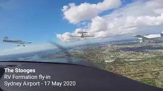 Unique RV formation flies into SYD