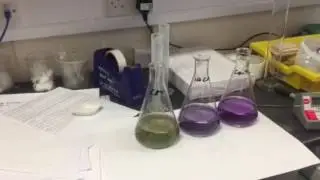 Catalysis of the reaction between sodium thiosulphate and hydrogen peroxide