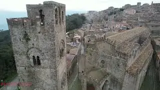 SICILIA ERICE | CHIESA MADRE DI SANTA MARIA ASSUNTA | TORRE DI RE FEREDICO | 4K DRONE FOOTAGE