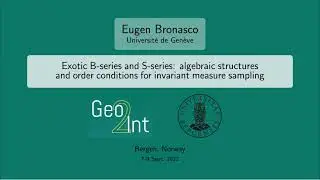 Eugen Bronasco - Exotic B-series and S-series: algebraic structures and order conditions for ...