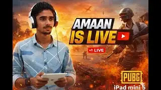 PUBG Mobile Live 🔴 | AMAAN Playing on iPad Mini 5 | Real-Time Action