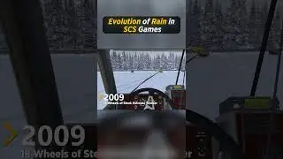 Evolution of Rain in SCS Games 🚚 #ets2 #scssoftware #truckgames #simulator #shorts