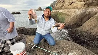 Tuvimos muy buenas capturas de Mojarras en Garibaldi la costa de Oregon.