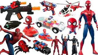 15 minute satisfying Spider Man series toy unboxing, Marvel hero characters, sound and light toys