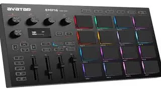 #EMP16 MIDI Pad Controller Beat Maker Machine With Bluetooth, 16 RGB Velocity Sensitive Beat Pads,