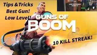 Guns Of Boom Best Gun Low Level! Tips & Tricks To Getting A High KD HUGE KILL STREAK!