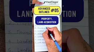 PROPERTY | LAND-ACQUISITION | FASTFINGER SHORTHAND #outlines #court #dictation #120wpm  #stenograper